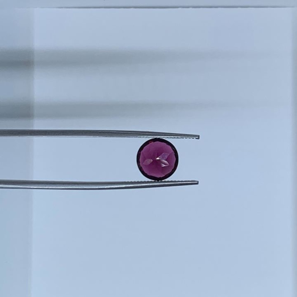 Edwardian Filigree ring with Rhodolite Garnet - Picture 3 of 10